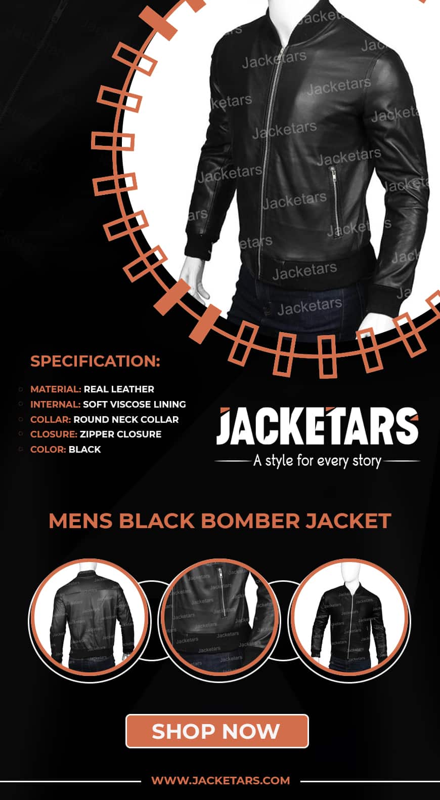 mens black bomber jacket-min