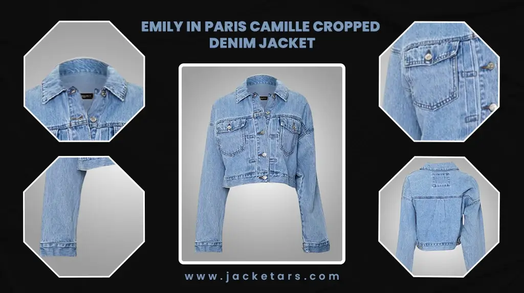 Camille Razat Cropped Denim Jacket