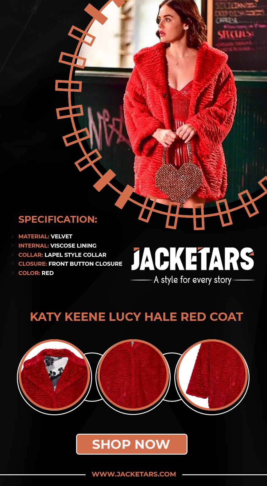 Katy Keene Lucy Hale Red Coat Info