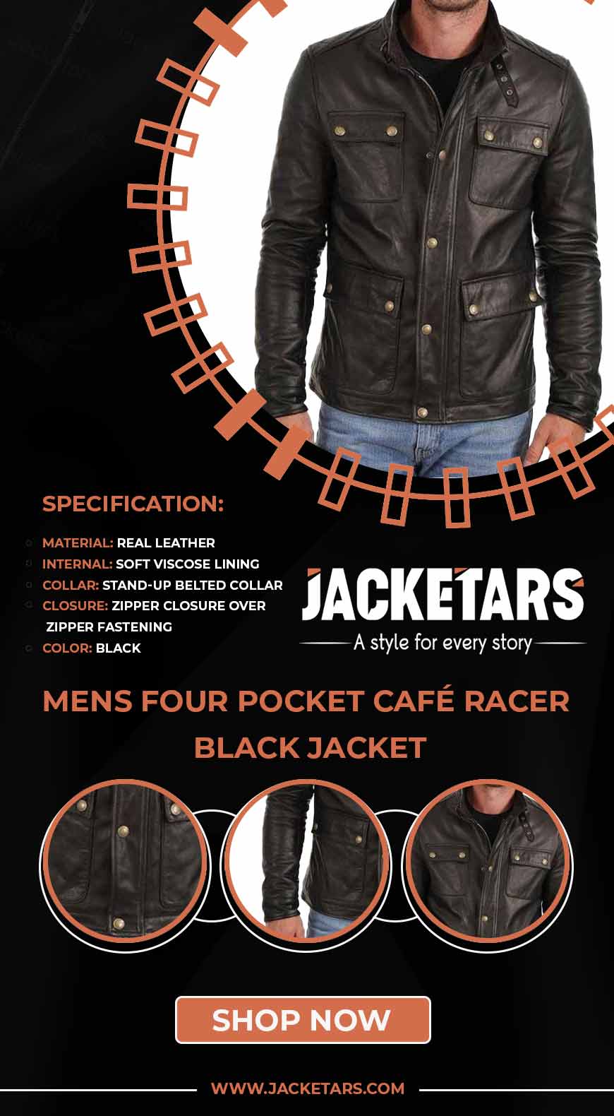 https://jacketars.com/wp-content/uploads/2021/03/Mens-Four-Pocket-Cafe-Racer-Black-Jacket.jpg