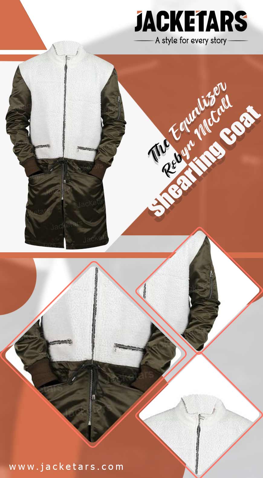 The Equalizer Robyn McCall Shearling Coat Info