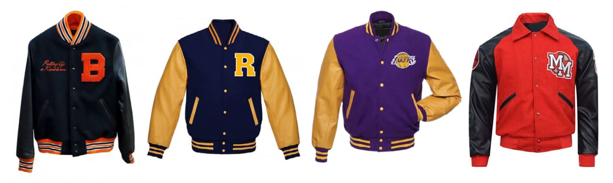 Jacketars Hip Hop Puzzle Embroidered Letterman Jacket