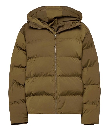 Mens Brown Puffer Hooded Jacket | Winter Brown Puffer Hooded Jacket