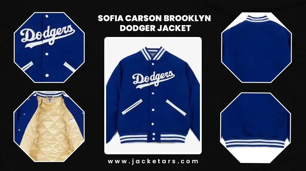 Sofia Carson Brooklyn Dodger Jacket