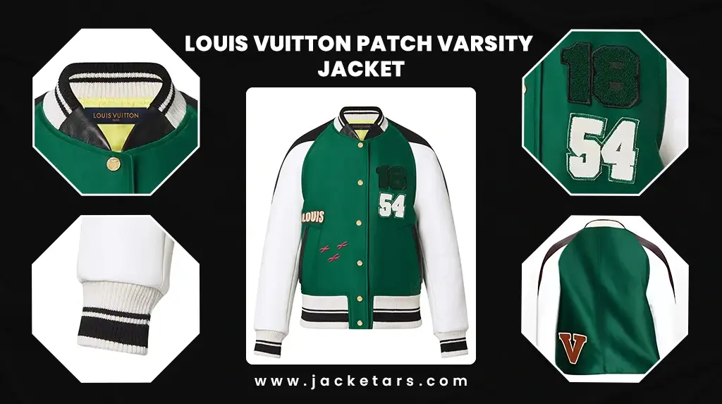 Louis Vuitton Patch Varsity Jacket  Louis Vuitton Brown Varsity Jacket