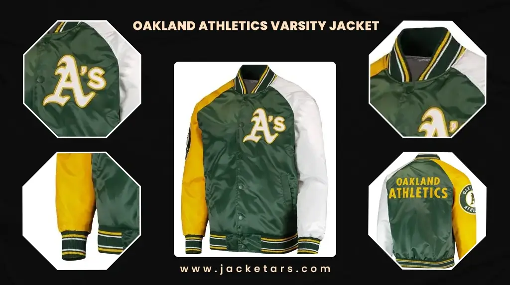 Oakland Athletics Starter Lead Off Satin Full-Snap Raglan Varsity Jacket -  Green