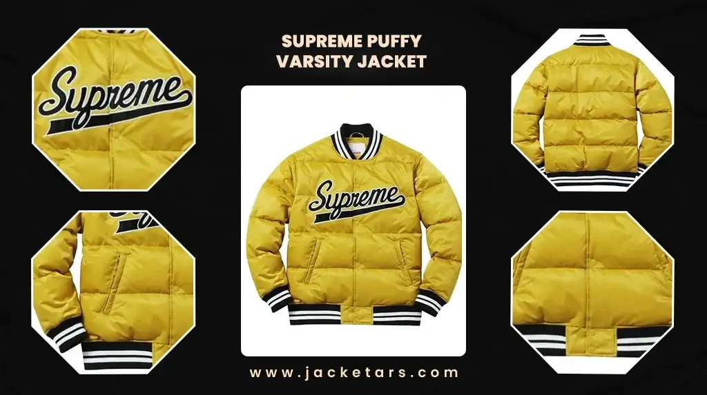 Supreme Puffy Jacket  Mens Varsity Jacket – STYLO ZONE