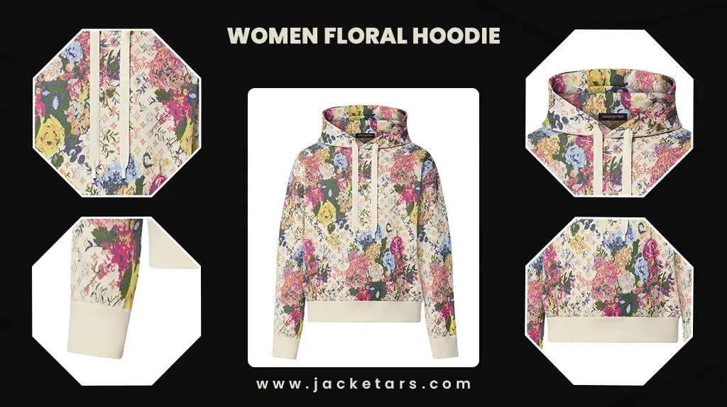 Jacketars Women Floral Hoodie