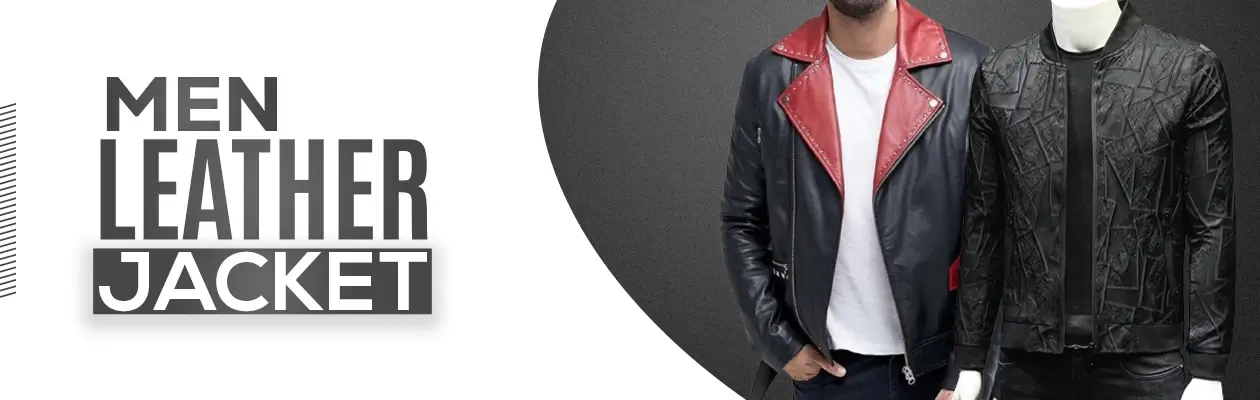 Louis Vuitton Men Black Leather Jacket - Fortune Jackets